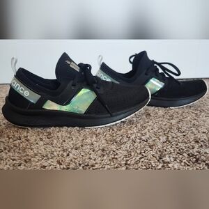 New Balance Black Sneakers with Iridescent Accents